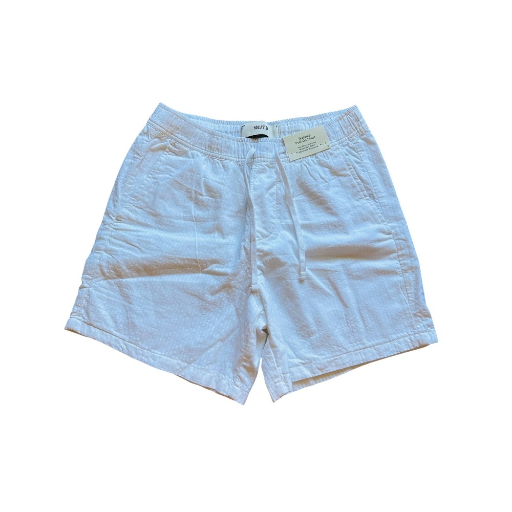 Coastal Hollister Textured Pull-On Short White Size S NWT Breathable Cotton